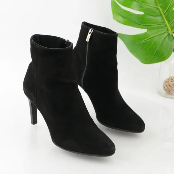 La Canadienne Womens Ellenor Boots Size 10 Waterproof Black Suede Heel Booties - Picture 13 of 13
